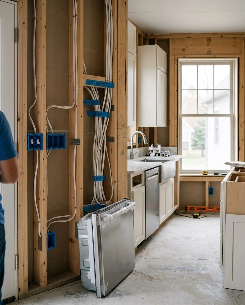 Kitchen Remodel Rough-In